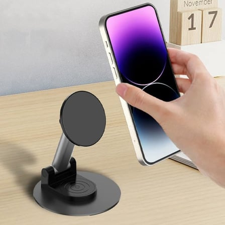 Magsafe ile Uyumlu Açısı Ayarlanabilir Business Model A Sınıfı Malzeme Döner Akıllı Telefon Standı Masaüstü Stand Yayıncı Kick Youtuber Stant Cep Telefon Tutucu CCT21