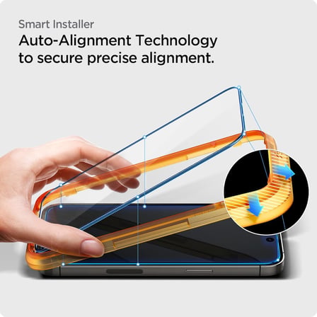 iPhone 14 Pro ile Uyumlu Ekran Koruyucu Cam Kolay Kurulum Glas.tR AlignMaster (2 Adet) Black - AGL05216