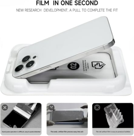 [KOLAY KURULUM] for Apple iPhone iPhone 17 ile uyumlu Extra HD Premium Safir Cam Ekran Koruyucu (Hayalet, iPhone 17)