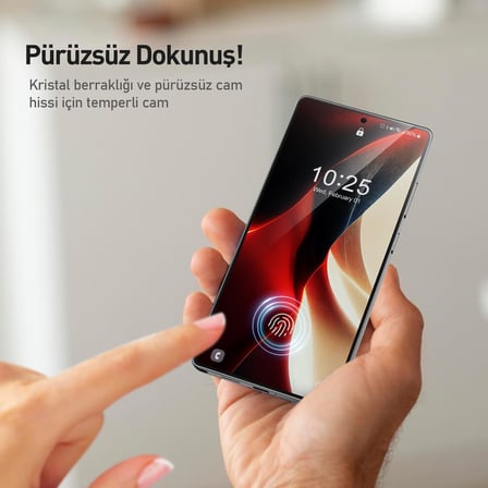 BUFF Galaxy S25 Serisi ile Uyumlu EasyFit Glass Kolay Uygulama Aparatlı Ekran Koruyucu Temperli Cam (Galaxy S25 Ultra)