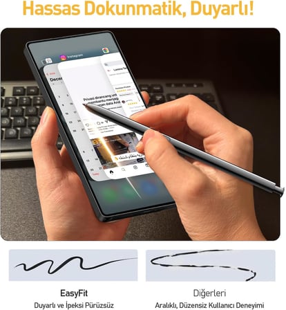 BUFF Galaxy S25 Serisi ile Uyumlu EasyFit Glass Kolay Uygulama Aparatlı Ekran Koruyucu Temperli Cam (Galaxy S25 Ultra)