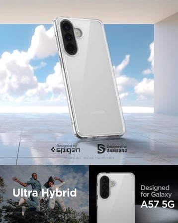 Galaxy A57 ile Uyumlu Şeffaf Kılıf Ultra Hybrid Crystal Clear - ACS11123