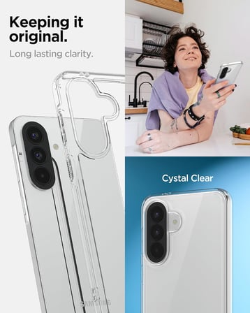 Galaxy A57 ile Uyumlu Şeffaf Kılıf Ultra Hybrid Crystal Clear - ACS11123