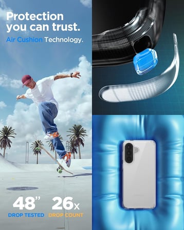 Galaxy A57 ile Uyumlu Şeffaf Kılıf Ultra Hybrid Crystal Clear - ACS11123