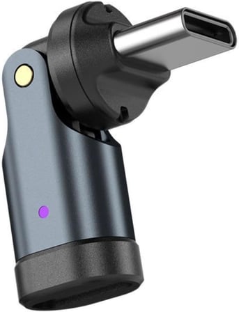 Alfais 0960 USB Type-C OTG Çevirici Adaptör 540° Döner PD240W 5A Şarj Veri Dönüştürücü 360 derece dönebilen gövde ve 180 derece bükülebilen başlık ile kablo kırılmalarına son