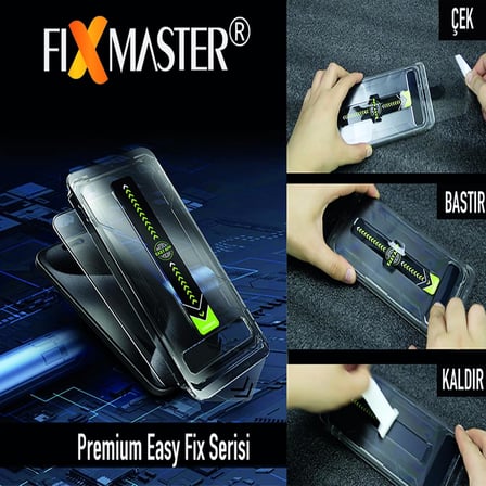 iPhone 17 Pro Max Uyumlu Ultra Clear HD (ŞEFFAF) Temperli Cam, Easy Fix Kolay Kurulum Serisi Yüksek Kaliteli Ekran Koruyucu