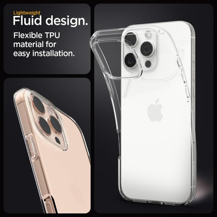 iPhone 16 Pro ile Uyumlu Şeffaf Kılıf Liquid Crystal Clear - ACS08112