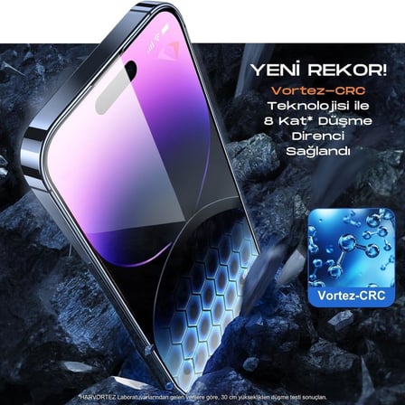 iPhone 16 Pro Max / 17 Pro Max Ekran Koruyucu için Ultra Berrak, Anti-Statik, 9H Süper Güçlü Cam, 5D Tam Koruma, Toza & Çizilmelere Dayanıklı, Kılıf Dostu, Yok Hissi Verir - Kolay Takılır