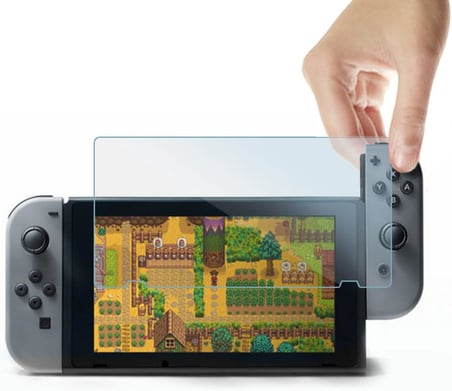 Ekran Koruyucu (2 Paket) Nintendo Switch ile çalışır - Şalter için Temperli Cam Ekran Koruyucu Kapak Aksesuarı, 9H Sertlik, Çizilmez, Premium Berraklık, Kabarcıksız Kurulum
