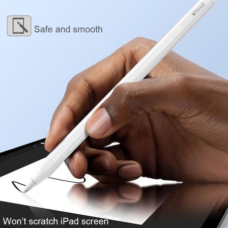 Apple Pencil Uyumlu Silikon Yedek Uç, 1. Nesil / 2. Nesil/Pro/USB-C için, iPad Pro/Air/Mini Uyumlu (Beyaz 2'li Paket)
