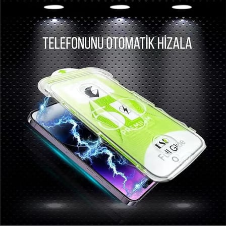 iPhone 13 İle Uyumlu Ekran Koruyucu Kolay Kurulum Uçtan Kenara Tam Kapsama Dayanıklı Temperli Kırılmaz Cam Koruma