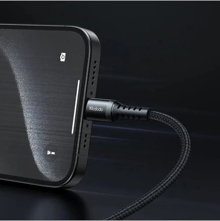 CA-5643 60W 3A TYPE-C To TYPE-C Şarj ve Data Kablosu Siyah - 2m