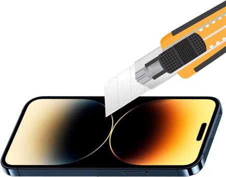 Buff iPhone 14 Pro 5D Glass Ekran Koruyucu, Çok Renkli
