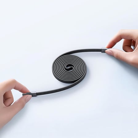CA-9900 USB-C to USB-C 240W Manyetik Ultra İnce Hızlı Şarj Kablosu 1m