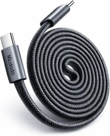 CA-9900 USB-C to USB-C 240W Manyetik Ultra İnce Hızlı Şarj Kablosu 1m