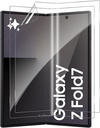 Samsung Galaxy Z Fold 7 ile Uyumlu Ön Ve Arka 2in1 Ekran Koruyucu Goril Cam Anti AF HD Görüntü Özellikli