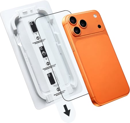 Klasse MAGIC-BOX iPhone 15 Pro Max Ekran Koruyucu Cam | Tozsuz Hizalama | Tam Kaplama 9H Kırılmaz & Çizilmez