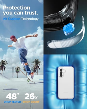 Galaxy A37 ile Uyumlu Şeffaf Kılıf Ultra Hybrid Crystal Clear - ACS11133