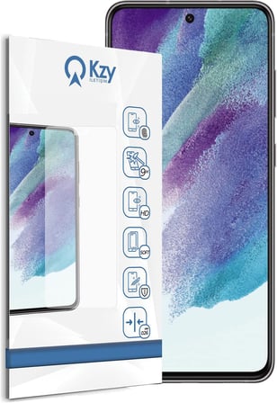 KZY İletişim Samsung Galaxy S21 FE ile uyumlu Temperli Ekran Koruyucu Kırılmaz Cam
