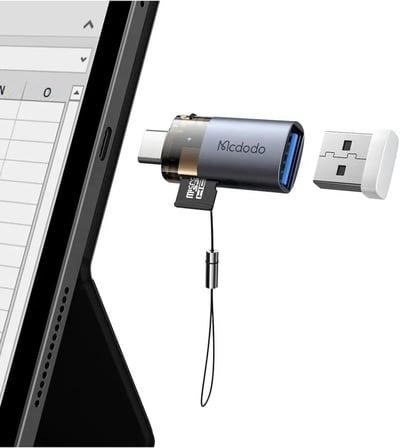 OT-7600 2'si 1 arada USB-A - USB-C - SD Kart Aktarım Dönüştürüc