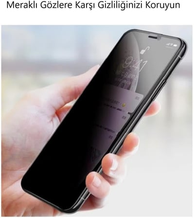 Xiaomi Redmi Note 15 Pro İle Uyumlu Hayalet Ekran Koruyucu, Yandan Görünmeyen Anti-Spy Gizlilik (Privacy) Koruması, 9H Temperli Nano Kırılmaz Esnek Cam, Parlama Ve Parmak İzi Önleyici