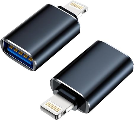 STORE Lightning To USB Type C Dönüştürücü Adaptör Lightning Erkek, USB Dişi OTG Adaptör, Apple İphone iPad ile Uyumlu, Kamera Kart Okuyucu, USB Flash Sürücü (Karışık Renk)