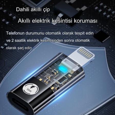 PD 35W Lightning to Type C Çevirici Dönüştürücü iPhone Yuva Çevirici Hızlı Şarj ve Veri Aktarımı OTGSL