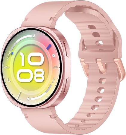 TSW3 42mm Ultra İnce 1.32” AMOLED Ekranlı Akıllı Saat – Bluetooth Aramalı, Metal Çerçeveli, Nabız & SpO₂ Ölçer, iOS ve Android Uyumlu (Pembe)