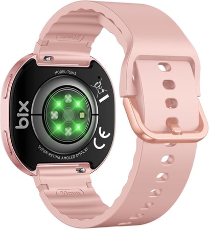 TSW3 42mm Ultra İnce 1.32” AMOLED Ekranlı Akıllı Saat – Bluetooth Aramalı, Metal Çerçeveli, Nabız & SpO₂ Ölçer, iOS ve Android Uyumlu (Pembe)