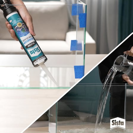 Silikon Mastik Aquarium, Balıklara Zarar Vermeyen Akvaryum Silikonu, UV Dirençli Silikon Mastik, Elastikiyeti Yüksek Güçlü Yapıştırıcı, 1x280ml
