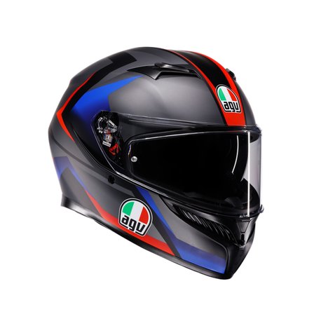 AGV KASK/K3 MPLK STRIGA MATT BLACK/BLUE/RED