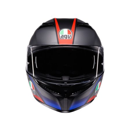 AGV KASK/K3 MPLK STRIGA MATT BLACK/BLUE/RED