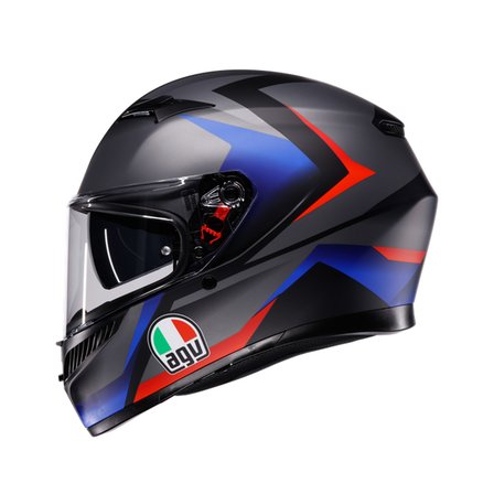 AGV KASK/K3 MPLK STRIGA MATT BLACK/BLUE/RED