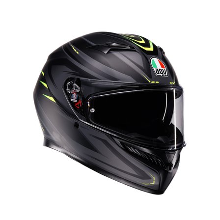 AGV KASK/K3 MPLK SYTH MATT BLACK/YELLOW FLUO