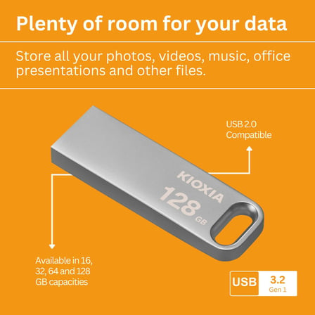 TransMemory U366 128GB USB Bellek – USB 3.2 Gen 1, Metal