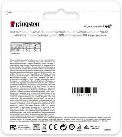 DataTraveler Exodia M DTXM/128GB USB 3.2 Gen 1 - birden fazla renkte esnek kapaklı