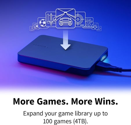 Canvio Gaming 4TB 2,5" USB 3.2 Gen-1 Taşınabilir HDD - Siyah HDTX240EK3CA