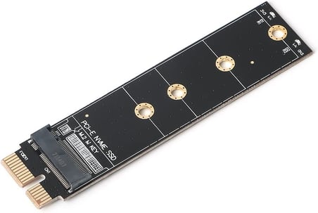 DK-AC-PEM1X NGFF/NVMe M.2 SSD PCI-E X1 Kartı, Siyah