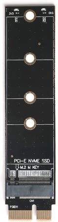 DK-AC-PEM1X NGFF/NVMe M.2 SSD PCI-E X1 Kartı, Siyah