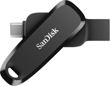 Android için 128 GB Telefon Sürücüsü - Akıllı Telefonlar, Tabletler ve Bilgisayarlar için 2'si 1 Arada USB - USB Tip-C ve Tip A Konnektörlü Başparmak Sürücü - SDDDC6-128G-G46