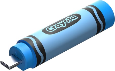 128GB Crayola USB-C Flash Sürücü, Gök Mavisi - 300MB/s'ye kadar Okuma hızı, USB 3.2 Gen 1, USB Type-C - Pastel Boya Şekilli Sürücü - SDCZIC-128G-G46B