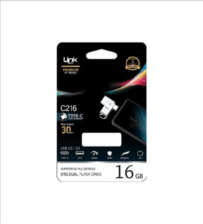 C216 Premium Dual 16GB Type-C OTG USB Bellek - USB Flash Drive