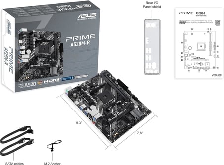 Prime A520M-R AMD Soket AM4 DDR4 5100MHz mATX Anakart