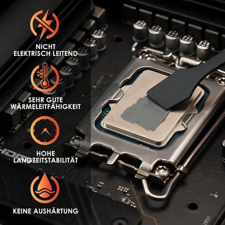 Aeronaut - Yüksek Kaliteli Termal Macun - Tüm CPU ve Grafik Kartı Soğutucuları İçin Soğutma ve Sessiz Soğutucu Bağlantısı (1 gram)