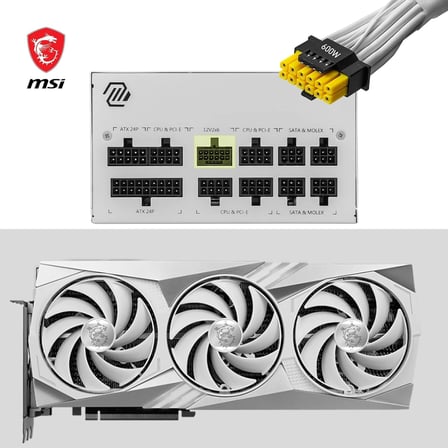 MAG A850GL White 850W 80 Plus Gold 120mm Power Supply