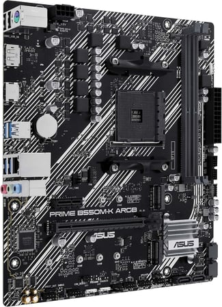 Prime B550M-K ARGB AMD B550 Soket AM4 DDR4 4866 Mhz mATX Gaming (Oyuncu) Anakart