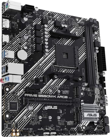 Prime B550M-K ARGB AMD B550 Soket AM4 DDR4 4866 Mhz mATX Gaming (Oyuncu) Anakart