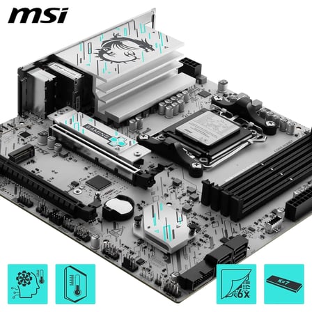 PRO B840M GAMING PLUS WIFI6E DDR5 HDMI PCIe 16X v4.0 AM5 mATX