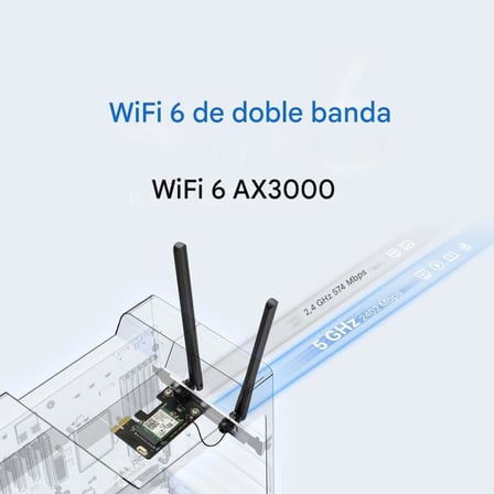 MA80XE, AX3000 Wi-Fi 6 Bluetooth 5.3 PCIe Adaptör