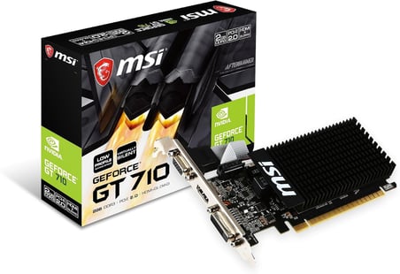 VGA GT 710 2GD3H LP GT710 2GB DDR3 64b DX12 PCIE 3.0 x16 (1xVGA 1xDVI 1xHDMI)